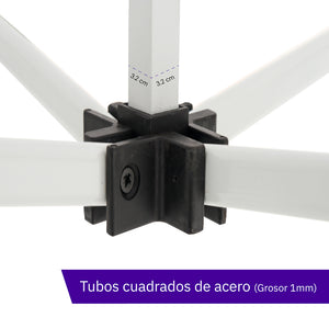 Carpa plegable 3×4,5 Acero Basic