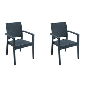 Pack 2 Sillones de Exterior Ibiza Armchair Ratán profesional hostelería eventos restaurante