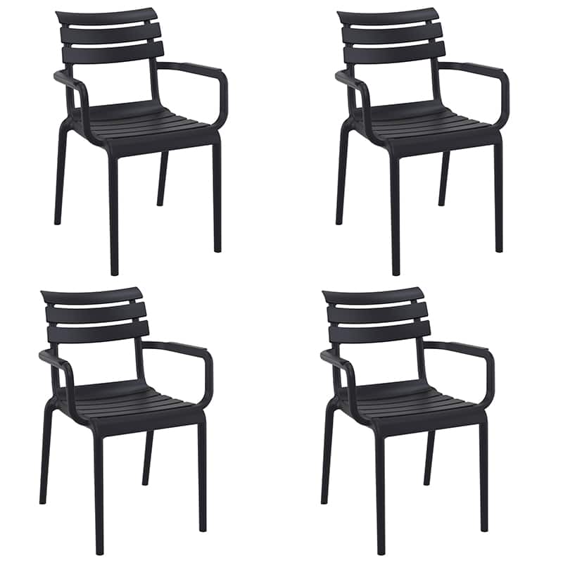 Pack 4 Sillas con Brazos de Exterior Paris profesional hostelería eventos restaurante