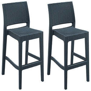 Pack 2 Taburetes de Exterior Jamaica Bar Ratán profesional hostelería eventos restaurante
