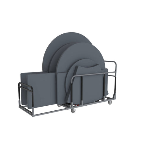 Carro Zown Multi-Trolley para Transporte de Mesas Redondas y Rectangulares plegables