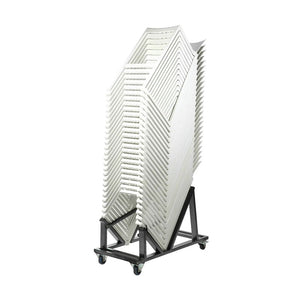 Pack 25 Taburetes altos para Bar Apilables Kasar con carro de transporte incluid profesional hostelería eventos restaurante