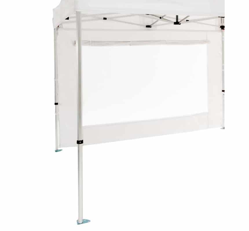 Pared con ventana 4,5m 520g Fire Retardant. Blanco profesional hostelería eventos exterior