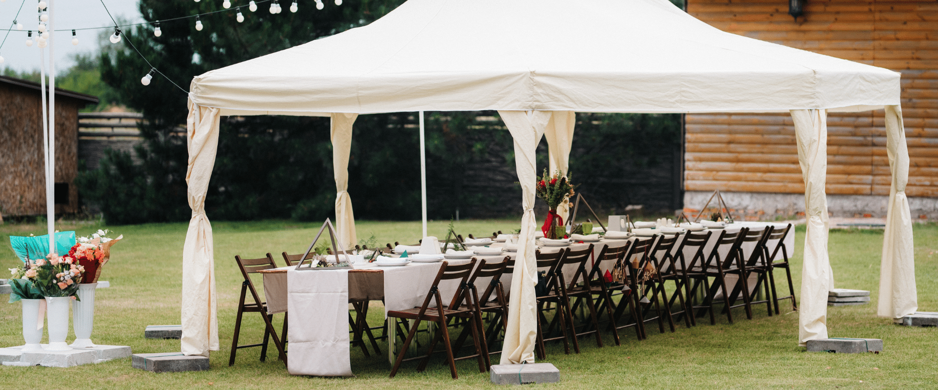 Cómo elegir la carpa perfecta para una boda al aire libre