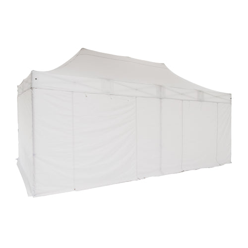 Pared con puerta cremallera 4,5m 520g Fire Retardant. Blanco