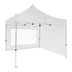 Pared con ventana 3m 520g Fire Retardant. Blanco