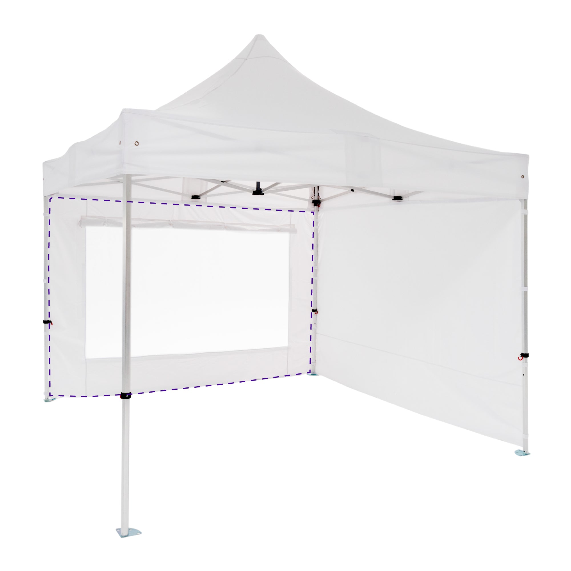 Pared con ventana para carpa 4,5 metros