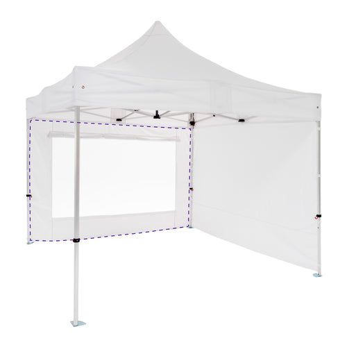 Pared con ventana para carpa 4,5 metros