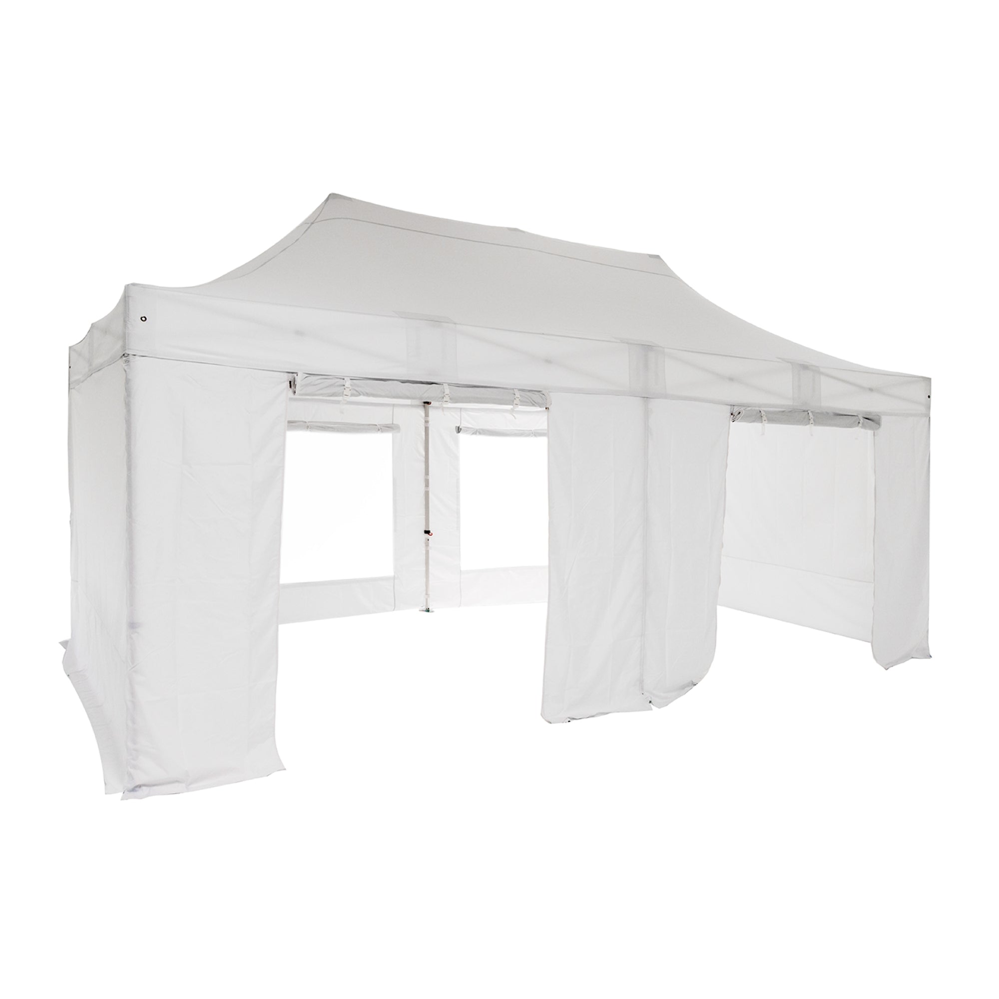 Pared con puerta cremallera 4,5m 520g Fire Retardant. Blanco