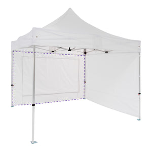 Pared con ventana 3m 520g Fire Retardant. Blanco