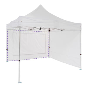 Pared con ventana para carpa 4,5 metros