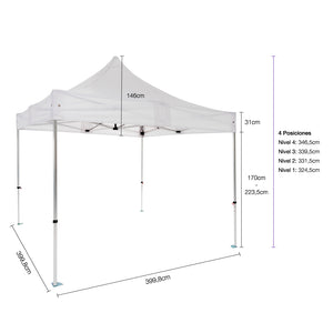 Carpa plegable 4×4 Aluminio Expert