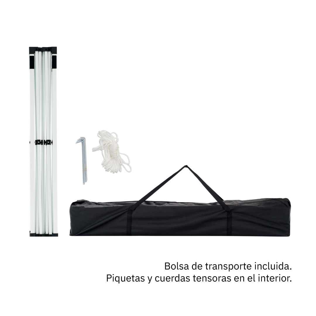 Carpa plegable 3×3 Acero Basic
