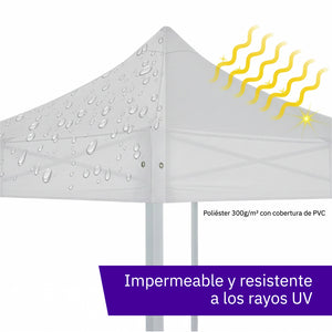 Carpa plegable 3×3 Acero Basic