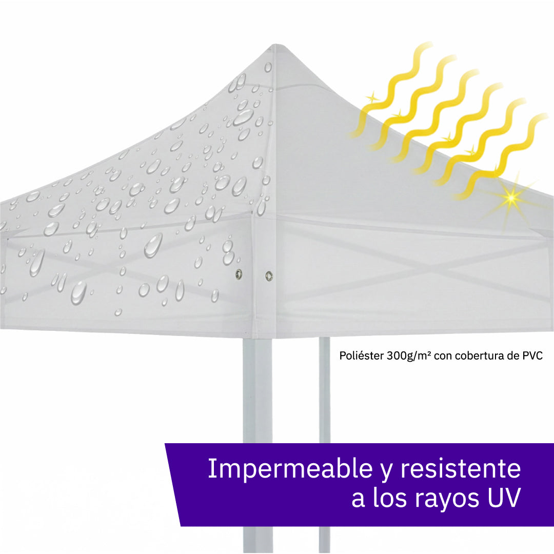 Carpa plegable 3×4,5 Acero Basic