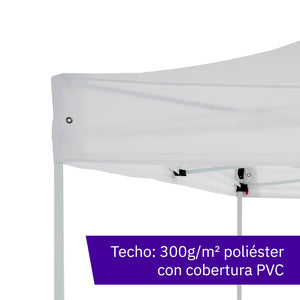 Carpa plegable 3×4,5 Acero Basic