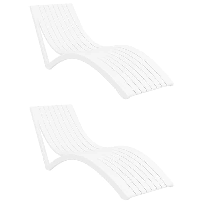 Pack de 2 Tumbonas Slim profesional hostelería eventos mobiliario