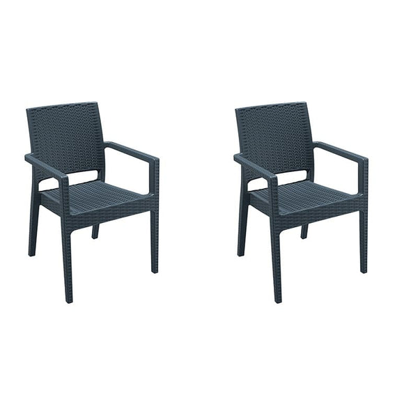 Pack 2 Sillones de Exterior Ibiza Armchair Ratán profesional hostelería eventos restaurante