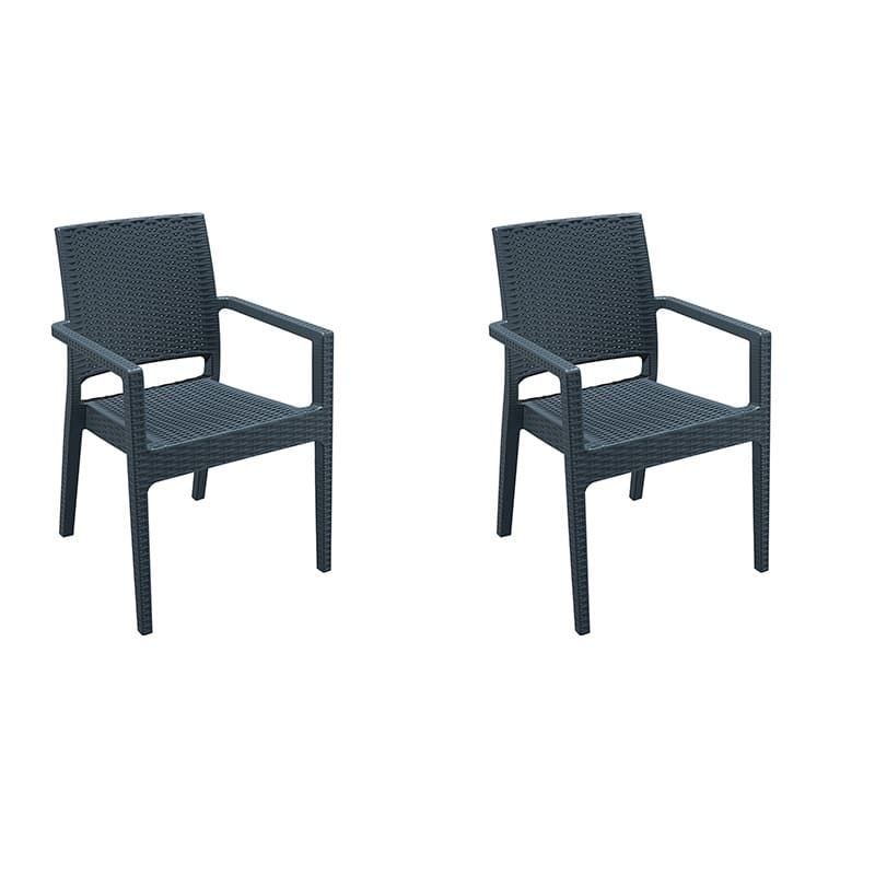 Pack 2 Sillones de Exterior Ibiza Armchair Ratán profesional hostelería eventos restaurante
