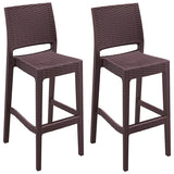 Pack 2 Taburetes de Exterior Jamaica Bar Ratán