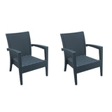 Pack 2 Sillones de Exterior Miami Lounge Armchair Ratán