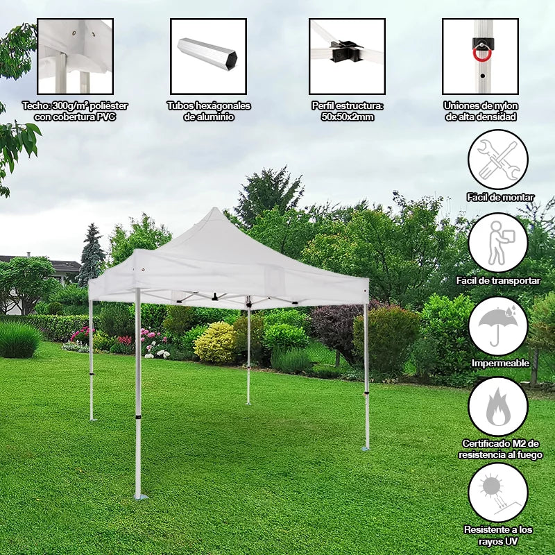 Carpa plegable 3×3 Aluminio Expert imagen adicional eventos profesional exterior hostelería