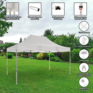 Carpa plegable 3×4,5 Aluminio ExpertPlus+ detalle características hostelería eventos exterior