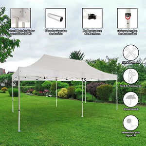 Carpa plegable 3x6 Aluminio Expert detalle características hostelería eventos exterior