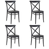 Pack 4 Sillas de Exterior Cross profesional hostelería eventos restaurante