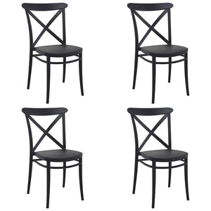Pack 4 Sillas de Exterior Cross profesional hostelería eventos restaurante