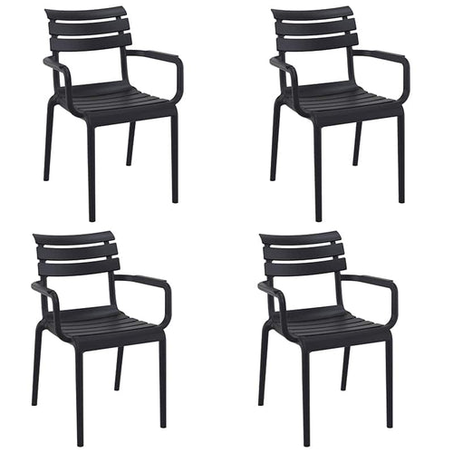 Pack 4 Sillas con Brazos de Exterior Paris