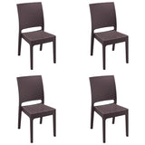 Pack 4 Sillas de Exterior Florida Ratán