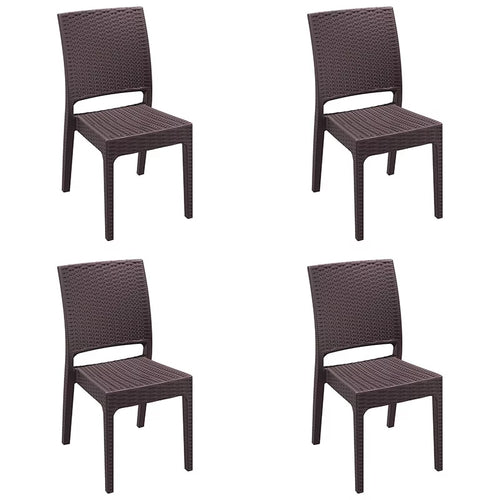Pack 4 Sillas de Exterior Florida Ratán
