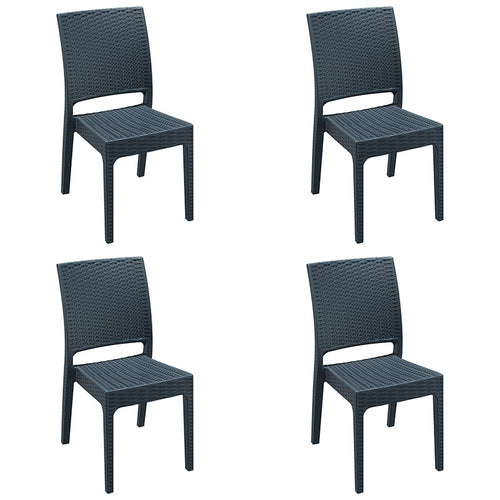 Pack 4 Sillas de Exterior Florida Ratán