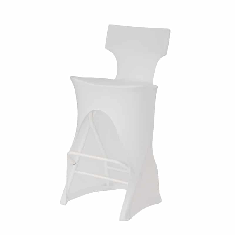 Funda Elástica para Taburete Alvar - Color Blanco profesional hostelería eventos restaurante