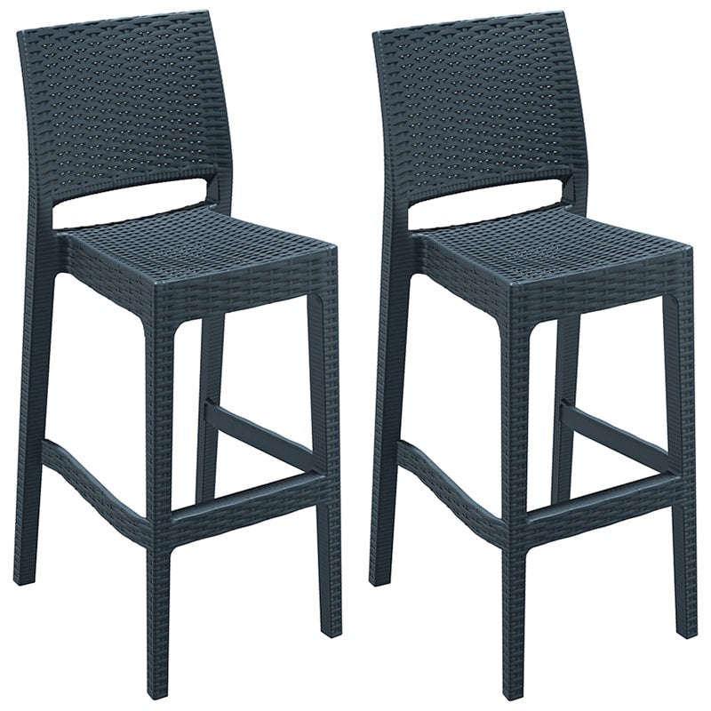 Pack 2 Taburetes de Exterior Jamaica Bar Ratán profesional hostelería eventos restaurante