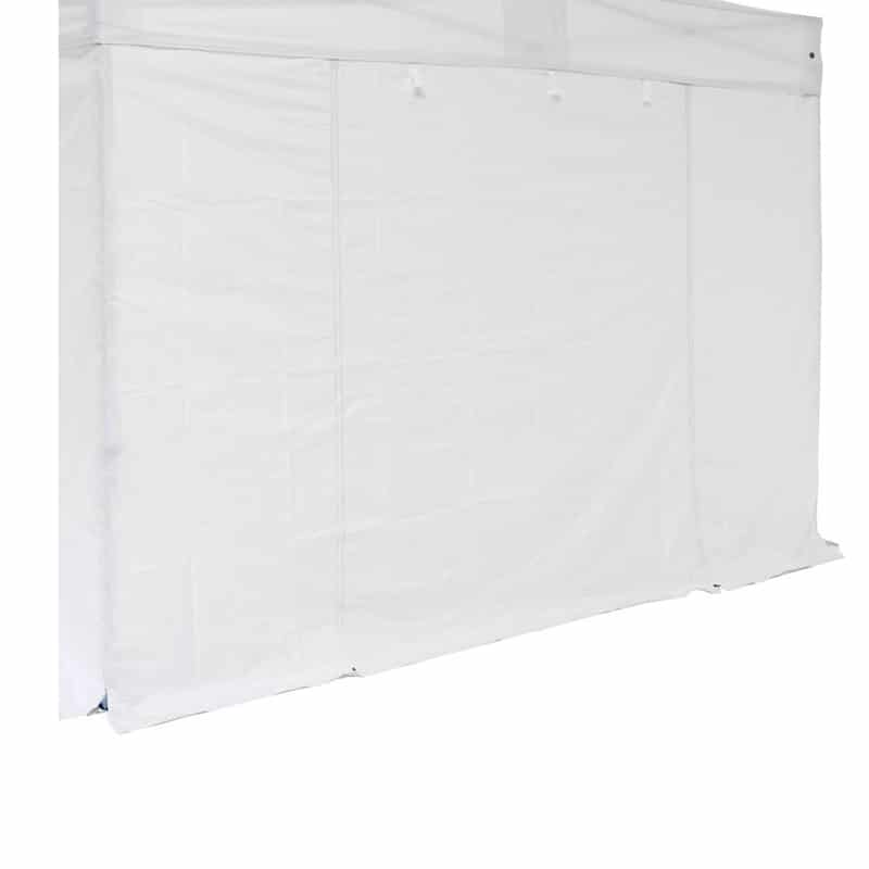 Pared con puerta cremallera 3m 520g Fire Retardant. Blanco profesional hostelería eventos exterior
