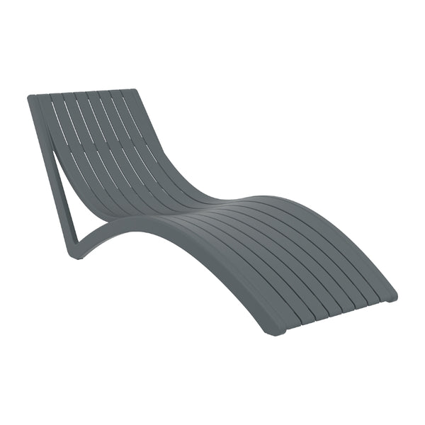 Pack de 2 Tumbonas Slim Gris Oscuro SIESTA EXCLUSIVE profesional hostelería eventos mobiliario