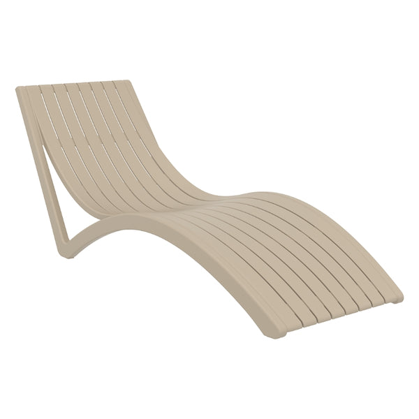 Pack de 2 Tumbonas Slim Taupe SIESTA EXCLUSIVE profesional hostelería eventos mobiliario