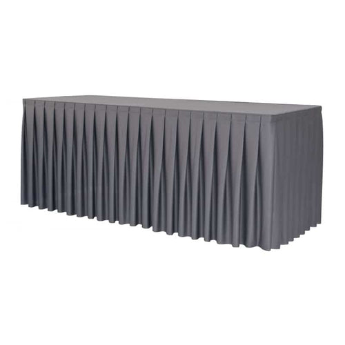 Funda Plisada Antracita para Mesa 180X75 Cm