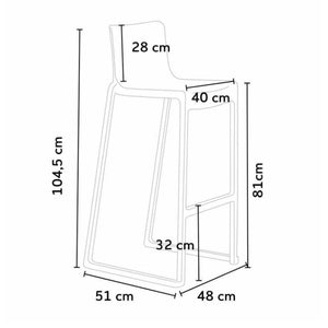 Pack 25 Taburetes altos para Bar Apilables Kasar con carro de transporte incluid vista alternativa mobiliario hostelería