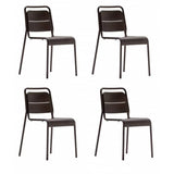 Pack 4 Sillas Metálicas con Brazos Alma