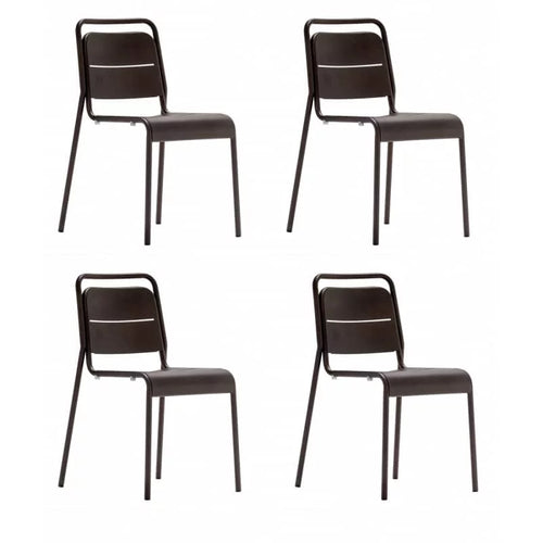 Pack 4 Sillas Metálicas con Brazos Alma