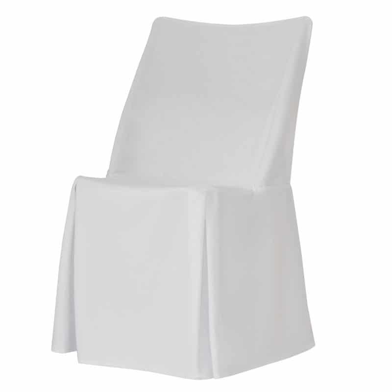 funda clasica blanca para silla otto